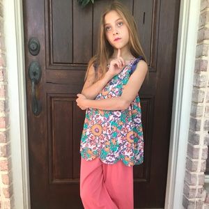 Matilda Jane Coral Hay Day Big Ruffles NWT Size 8